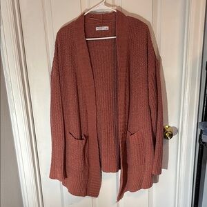 Arizona Woven Pink Cardigan